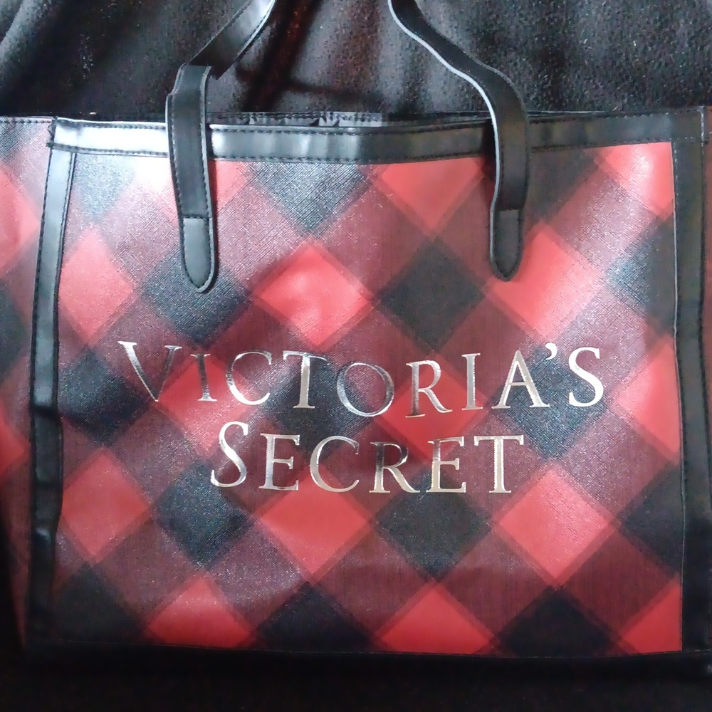 Victoria's Secret | Red and Black Plaid Tote Bag